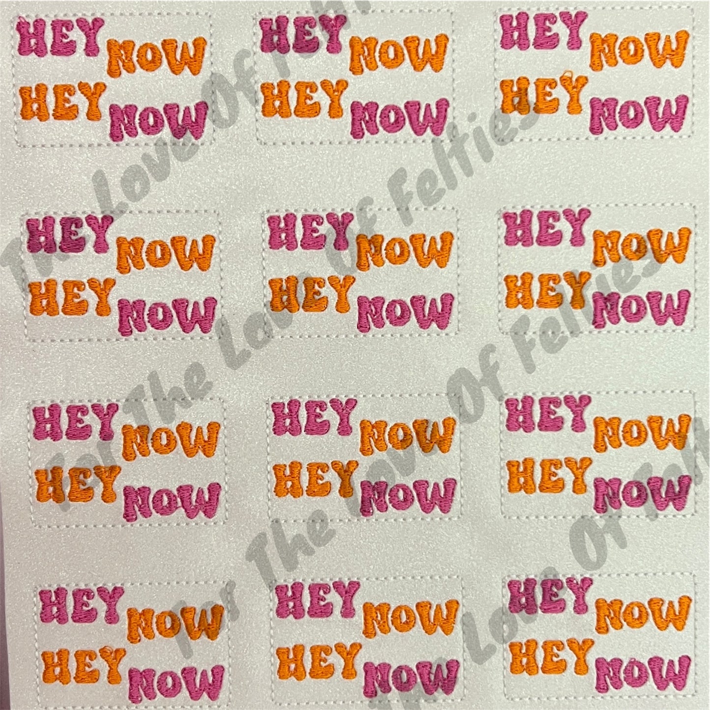 Exclusive Hey Now, Hey Now Feltie