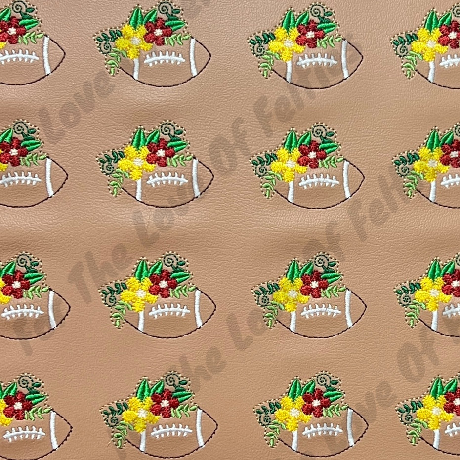 Floral Football Feltie