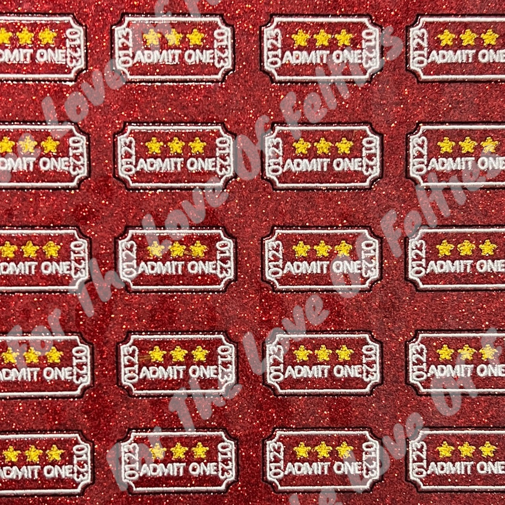 Carnival / Circus Ticket Feltie