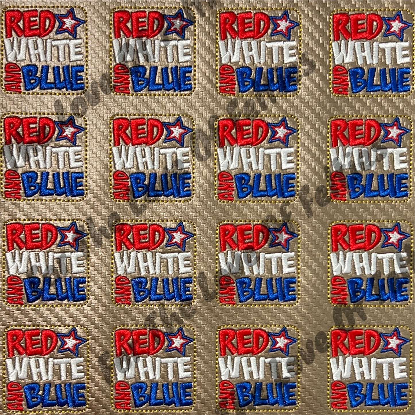 Red, White and Blue Feltie