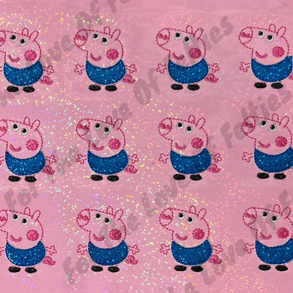 Glitter George Pig Feltie