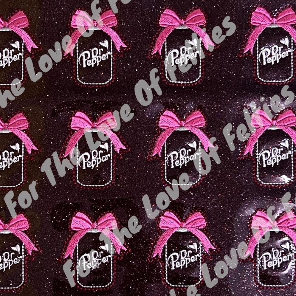 Exclusive Dr Pepper Can With Bow Feltie