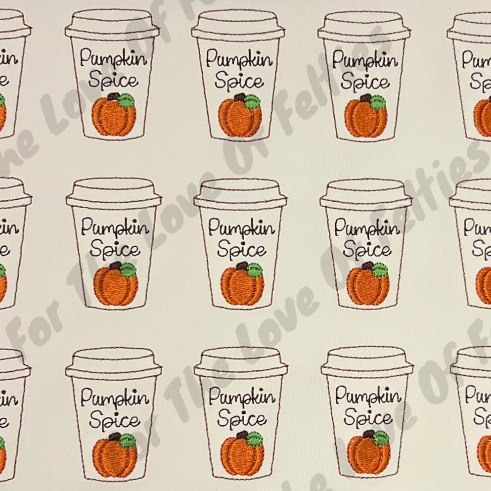 Pumpkin Spice Coffee Feltie
