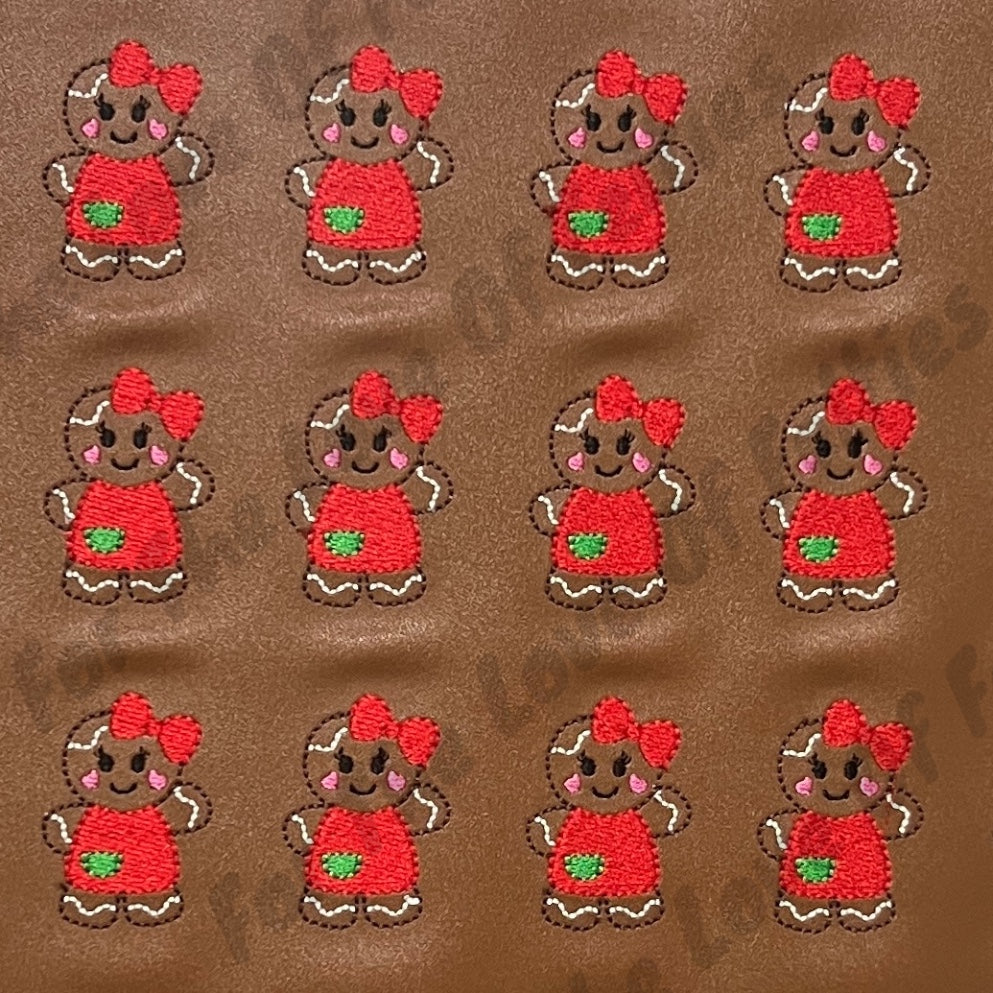 Christmas Ginger Girl Feltie