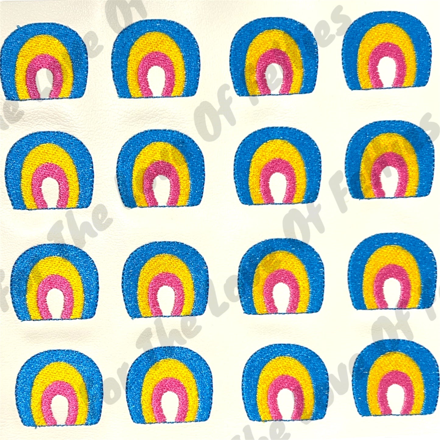 Lucky Rainbow Marshmallow Feltie