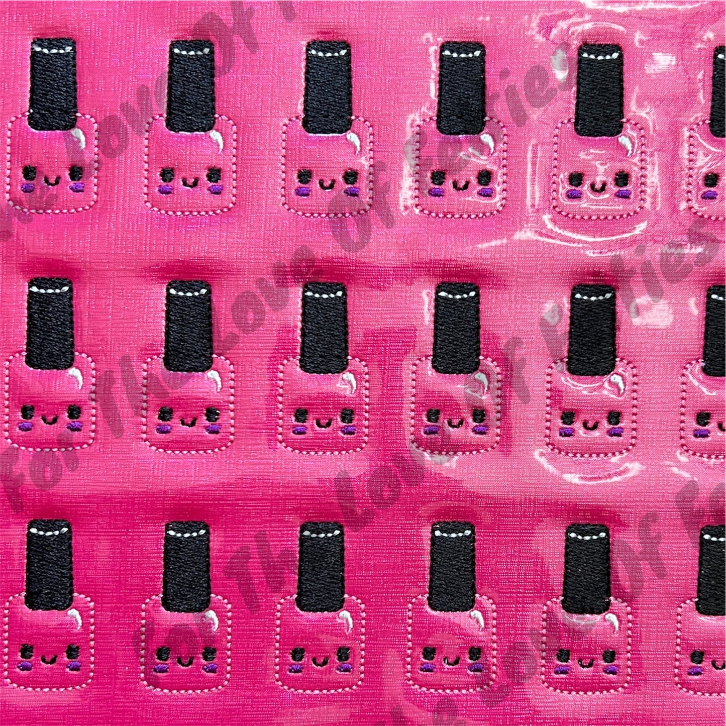 Pink Nail Polish Feltie