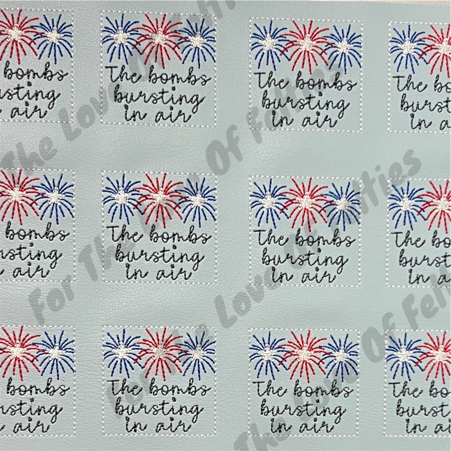 Bombs Bursting In Air Feltie