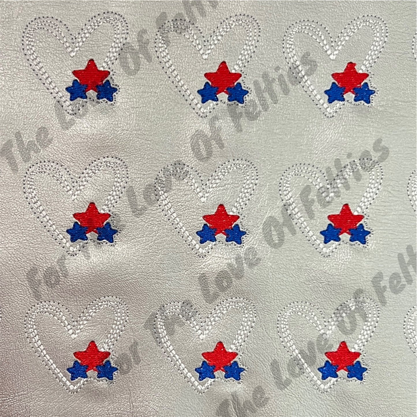 Patriotic Heart Feltie