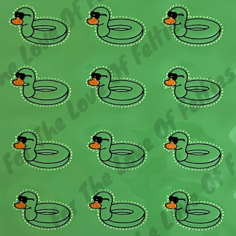 Green Duck Floatie Feltie