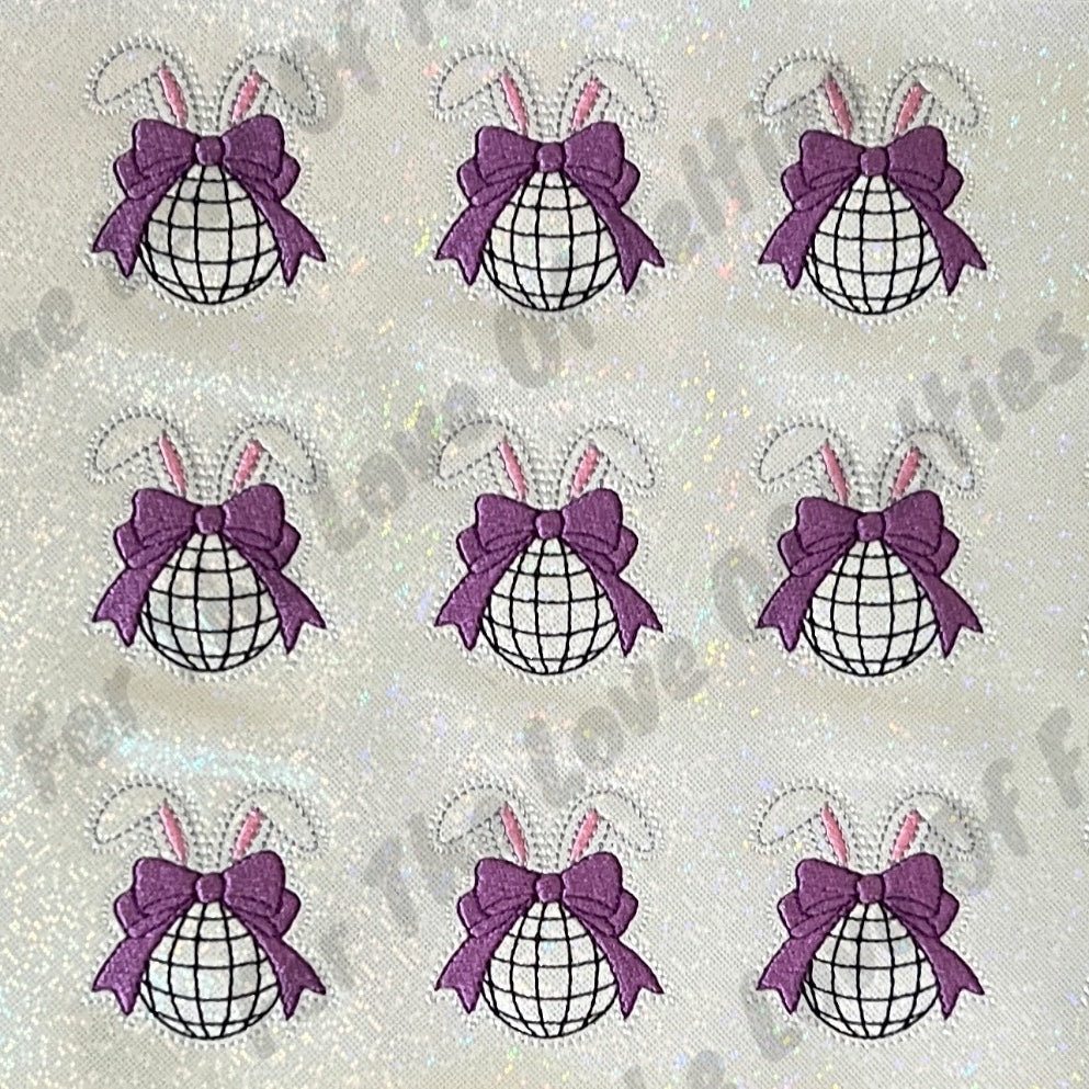 Bunny Disco Ball Feltie