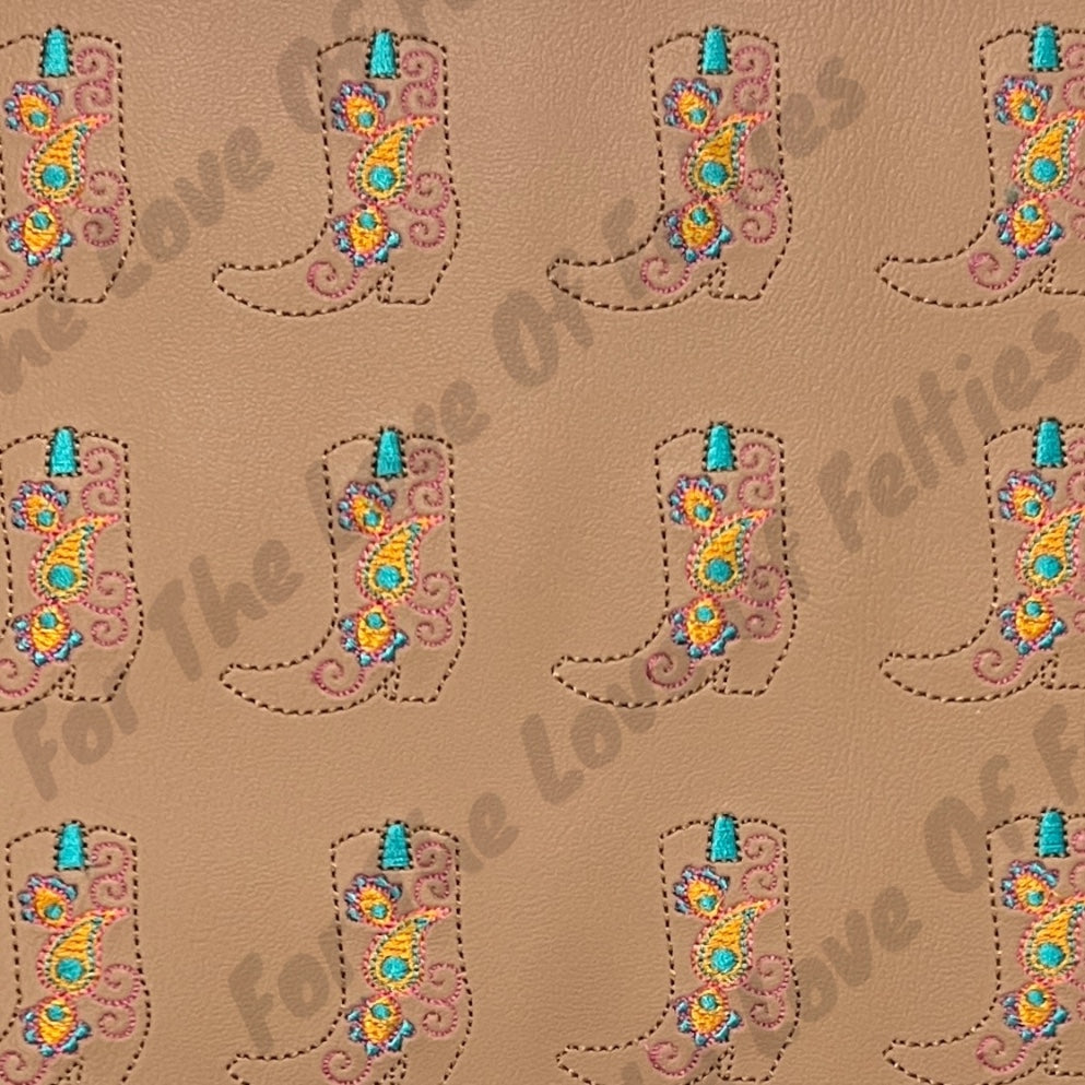 Paisley Cowgirl Boot Feltie