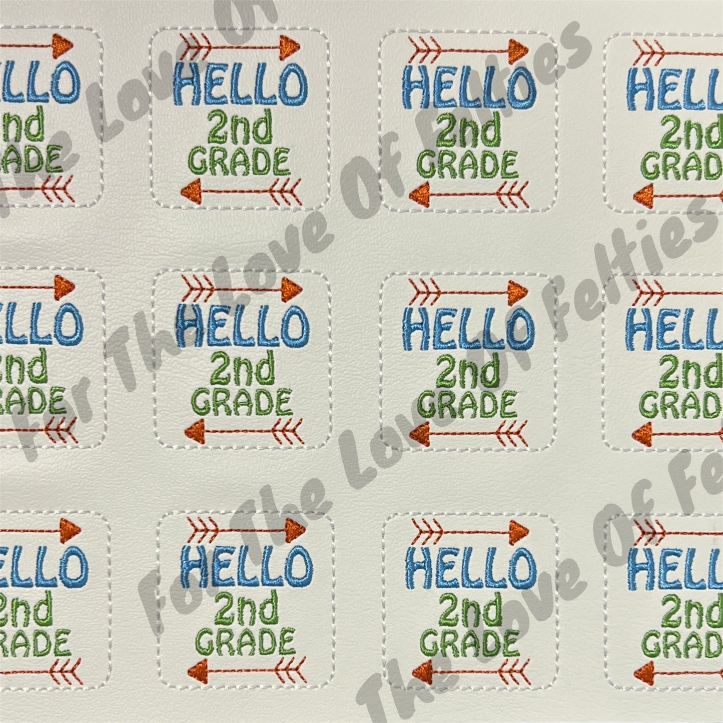 Hello 2nd Grade With Arrow