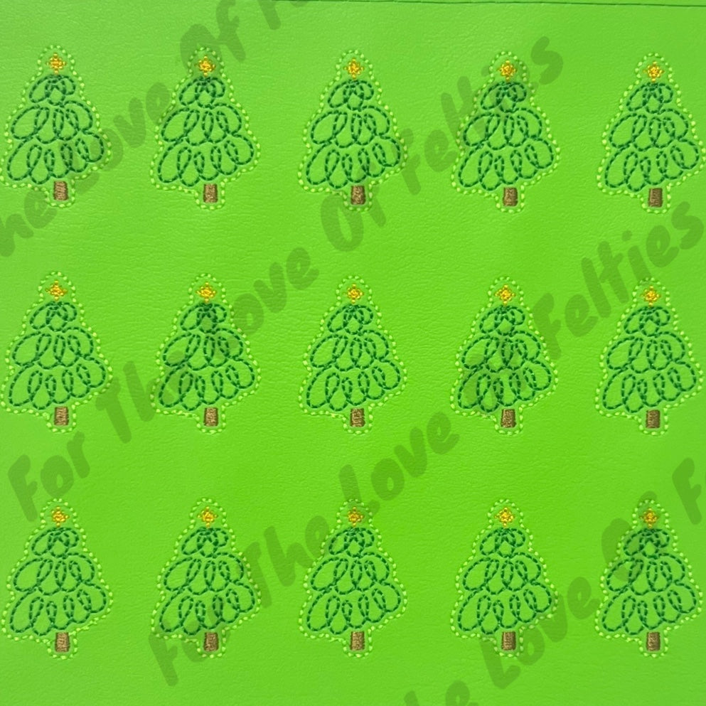 Green Swirl Christmas Tree Feltie