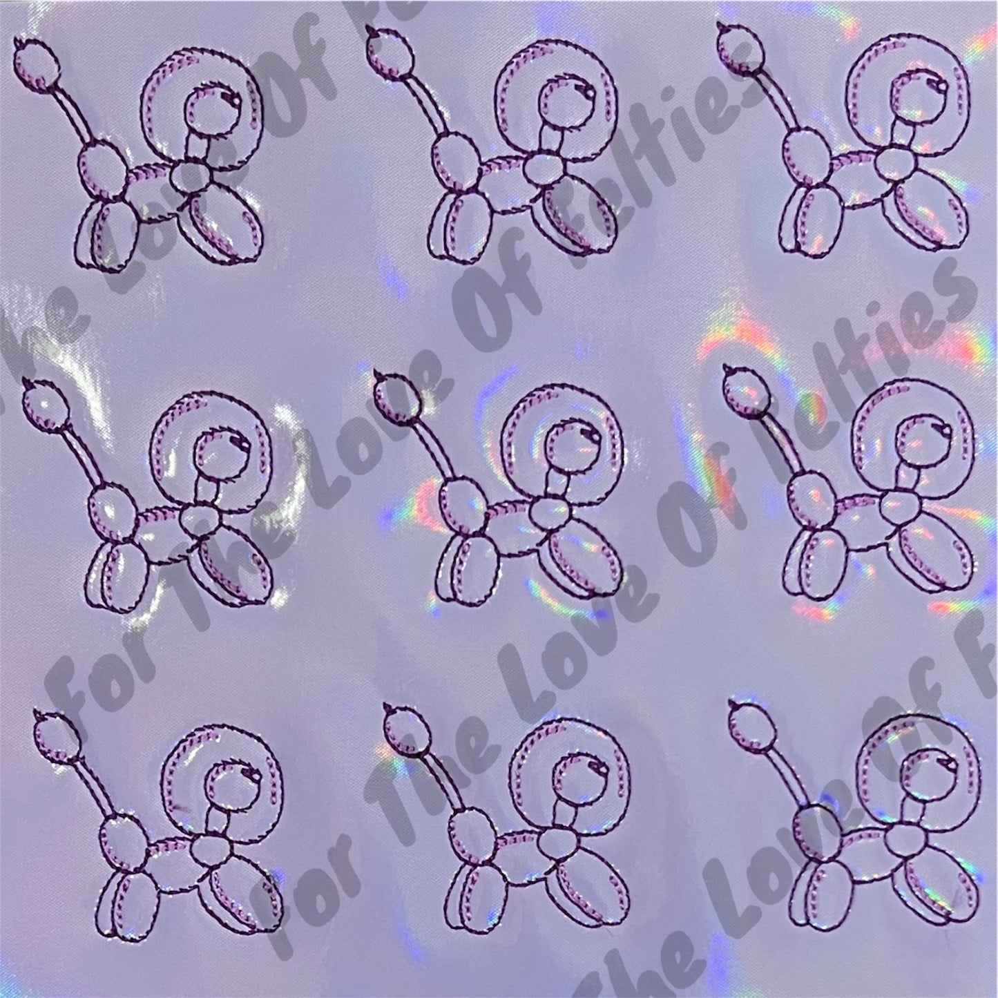 Balloon Poodle Feltie