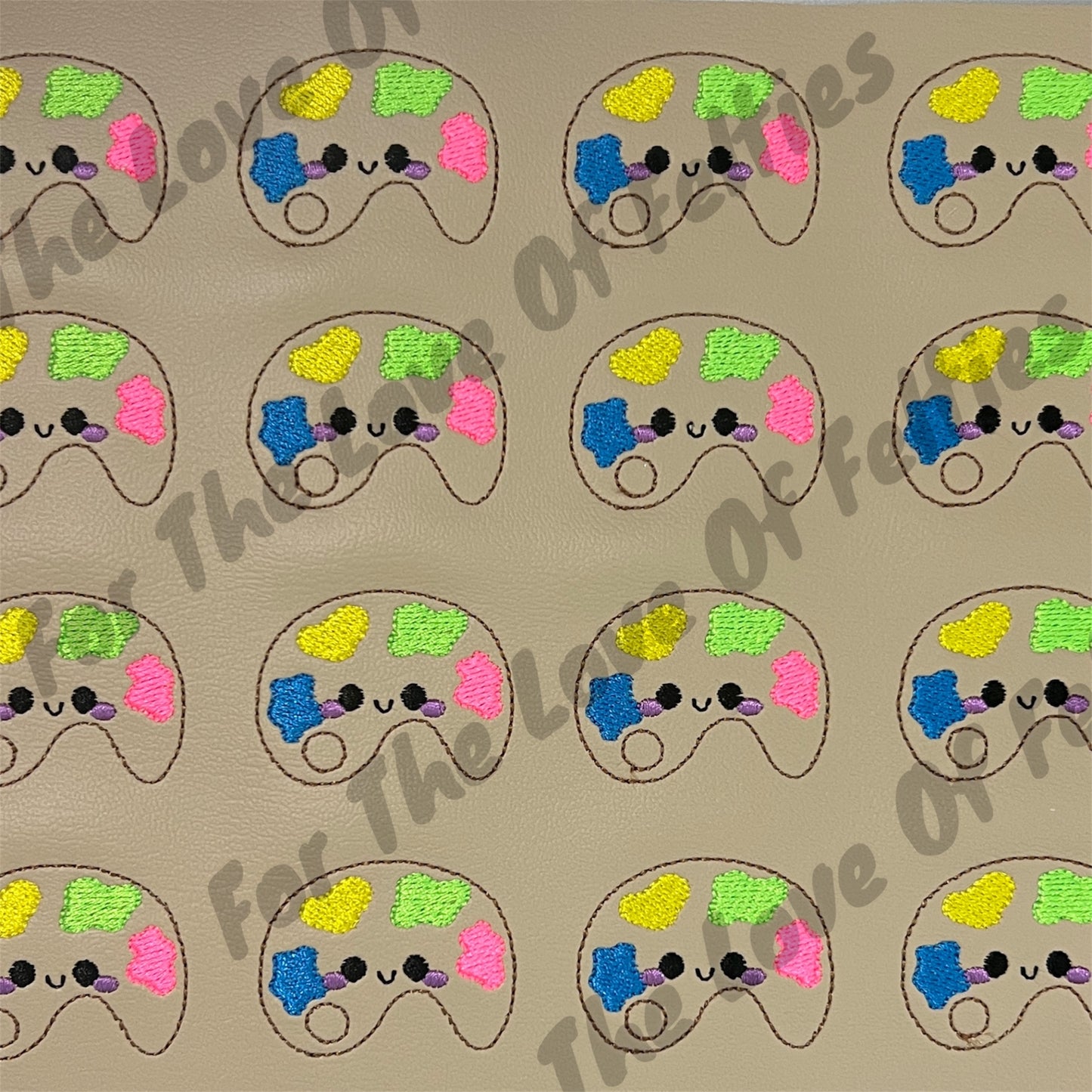 Paint Palette Neon Color Feltie