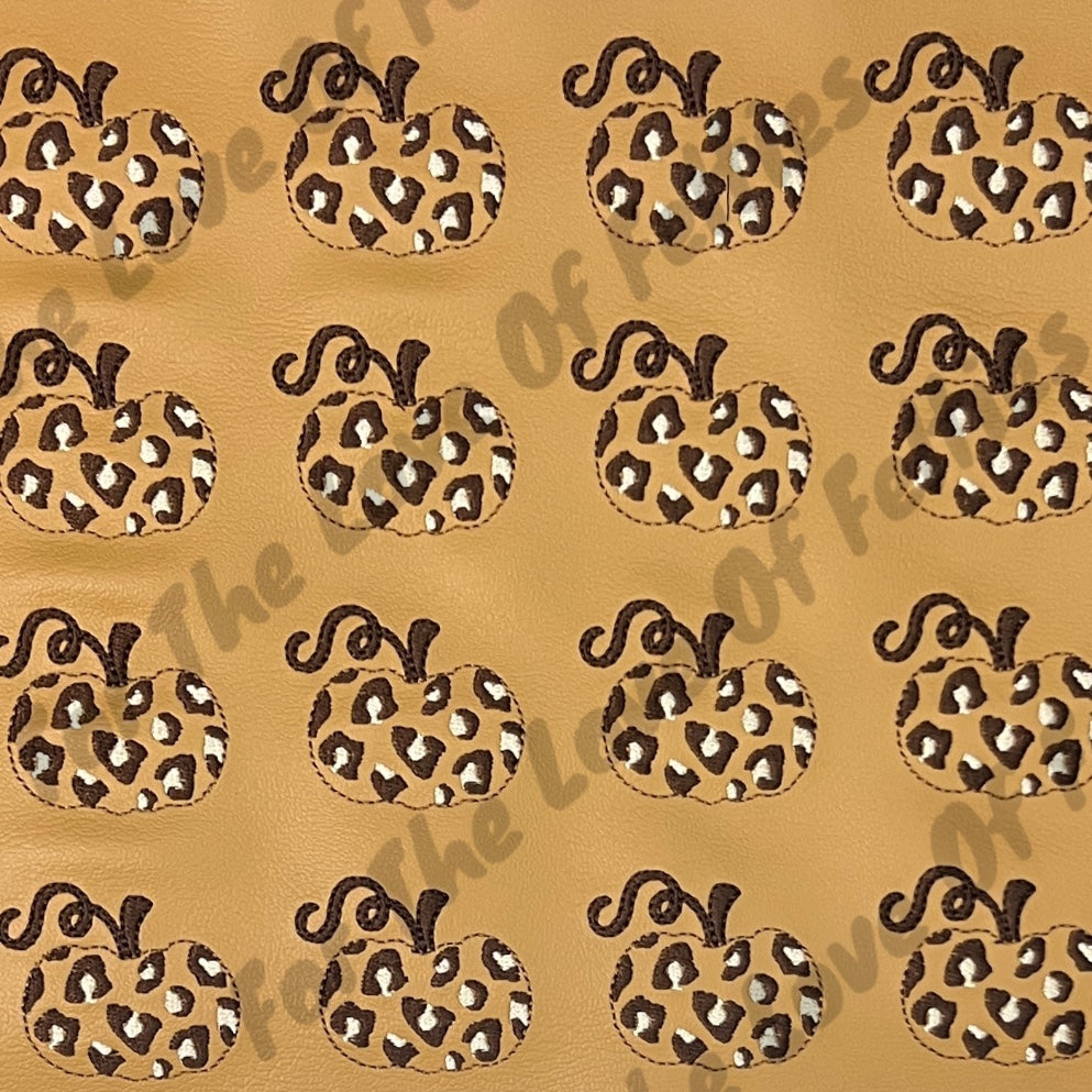 Old Gold Leopard Pumpkin Feltie
