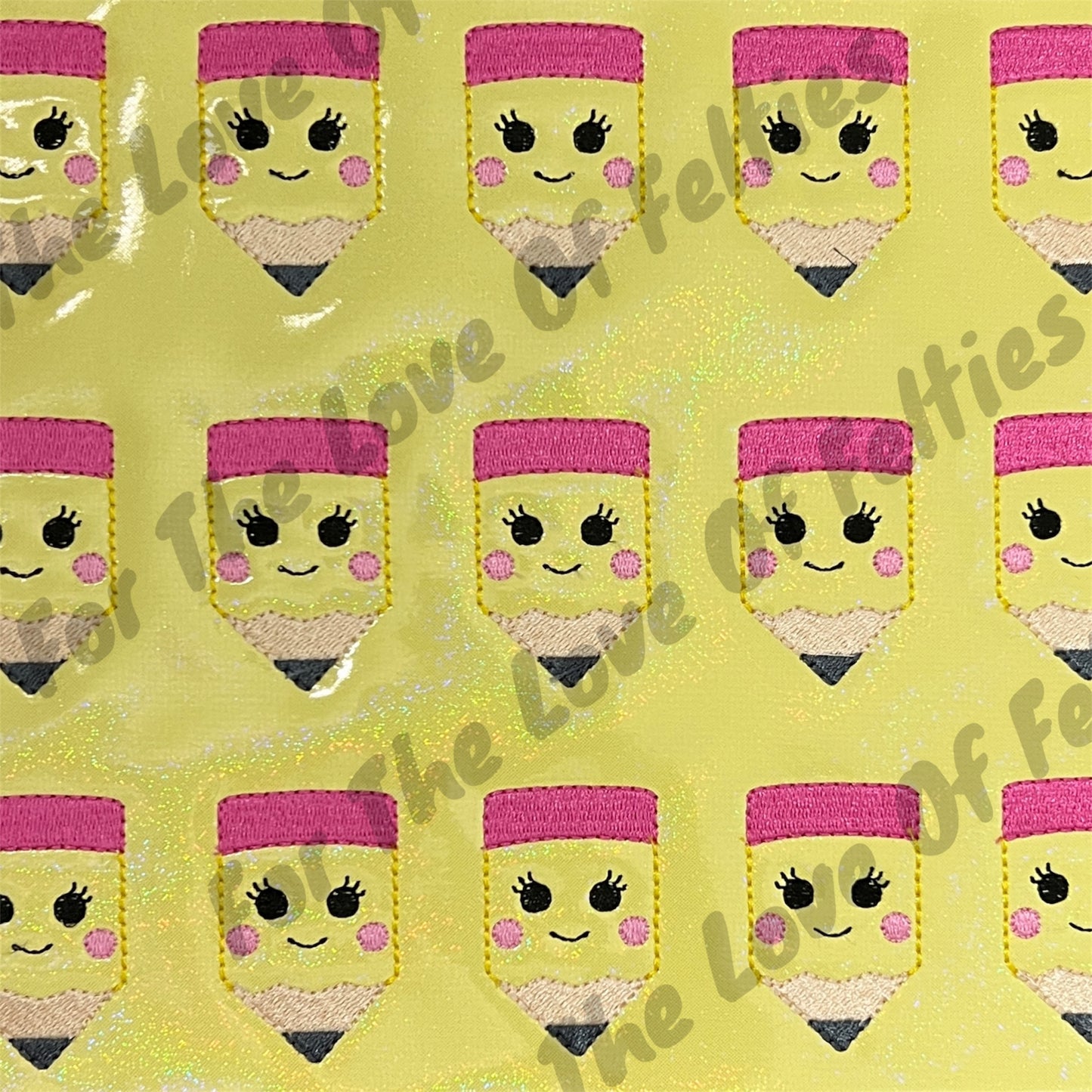 Smiling Pencil Feltie