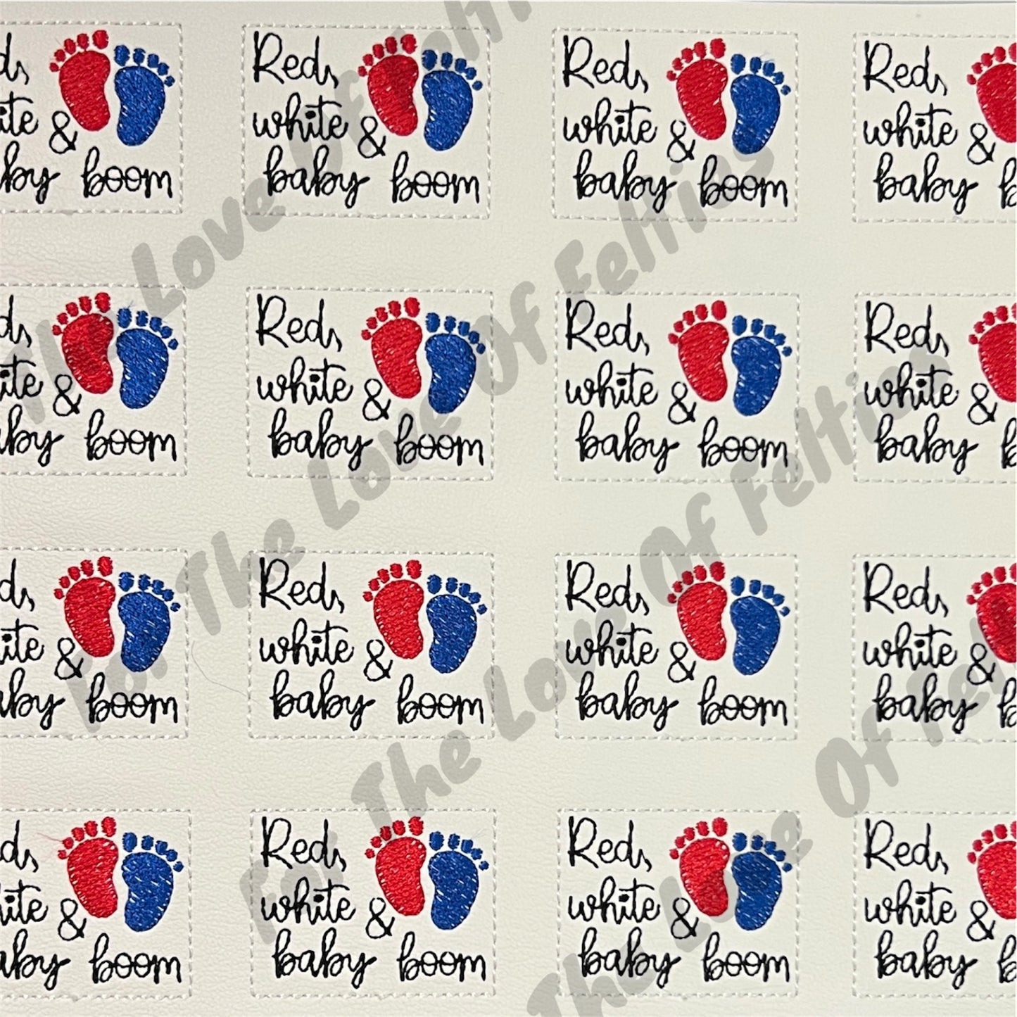 Red, White and Baby Boom Feltie