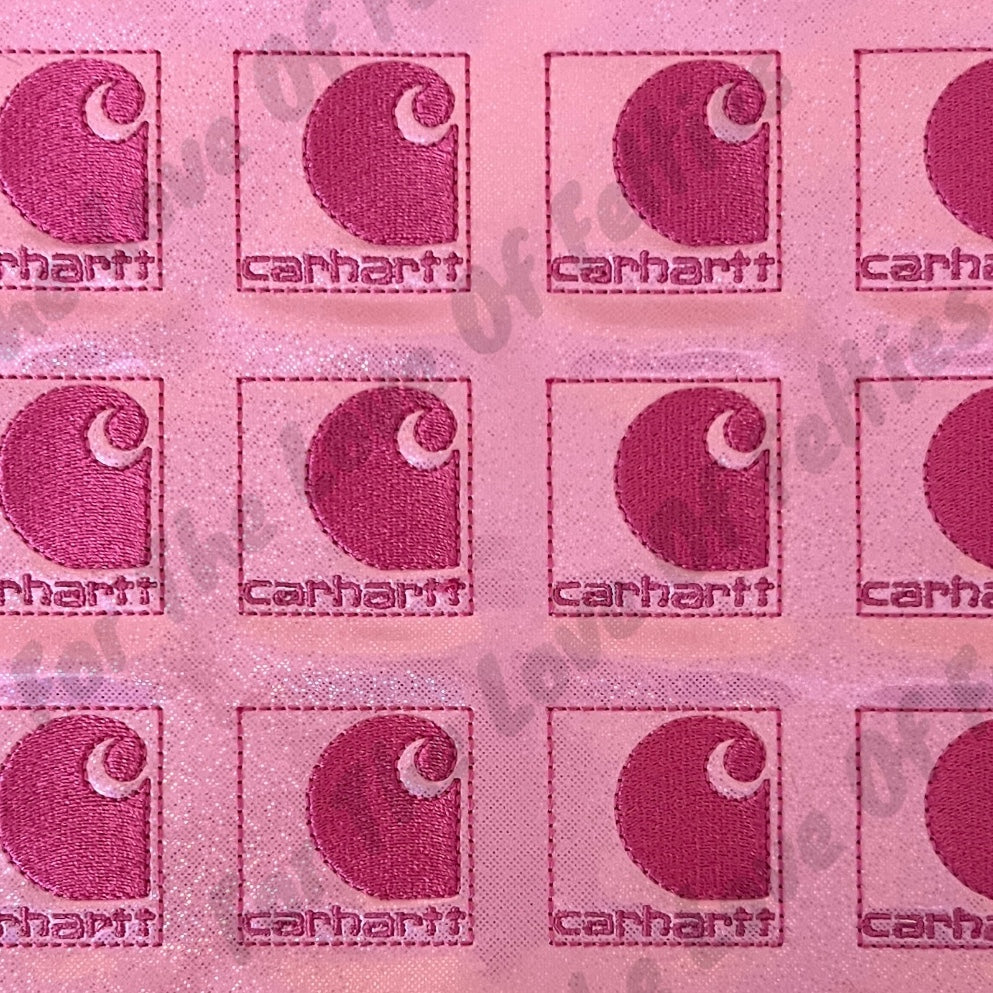 Pink Workwear Logo Feltie