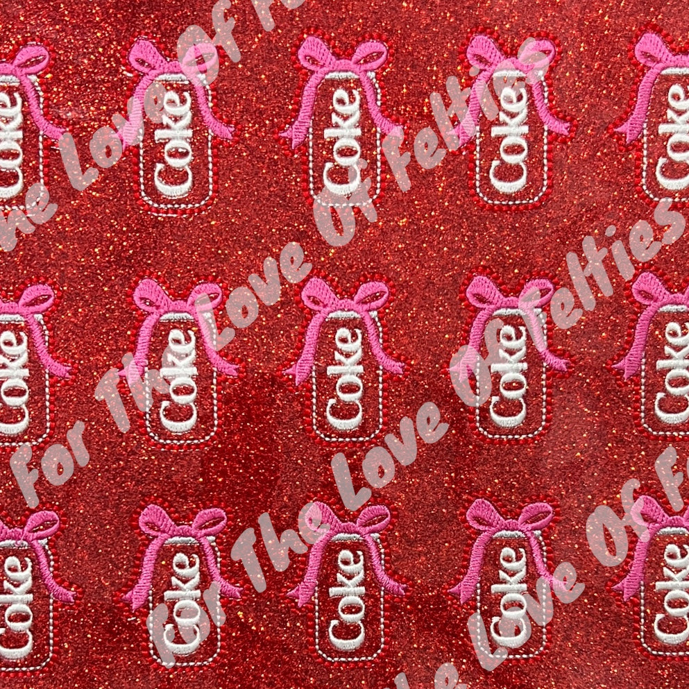 Coke Can With Bow Feltie
