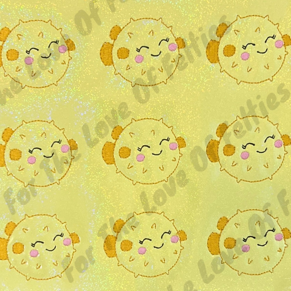Yellow Puffer Fish Feltie