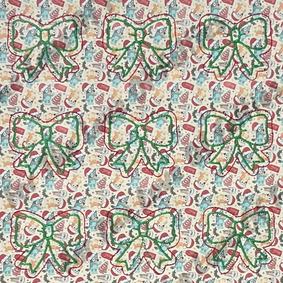 Limited Bluey Christmas Bow Feltie