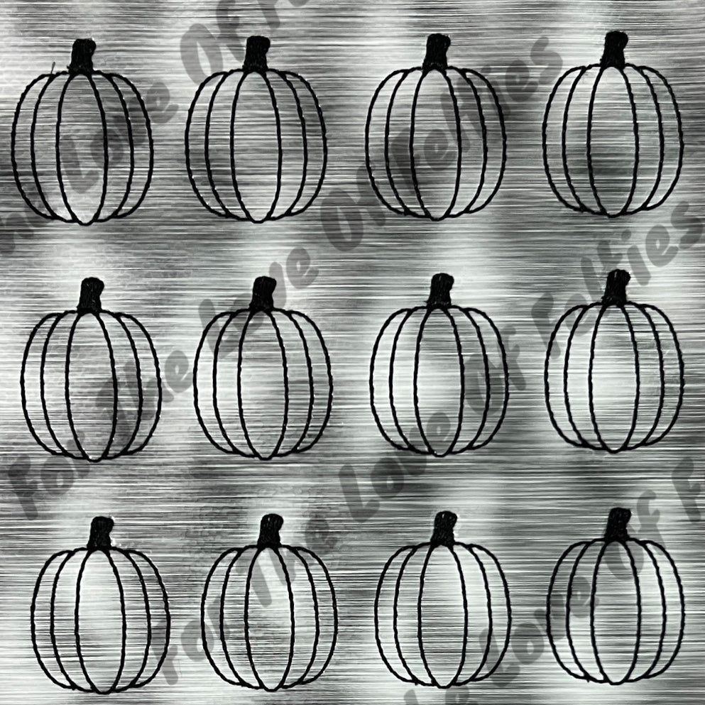 Limited Black And Grey Pumpkin Feltie