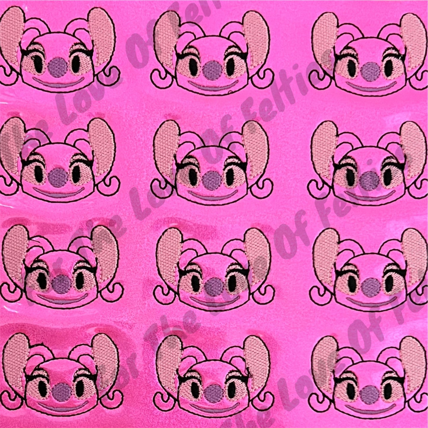Pink Alien Head Feltie