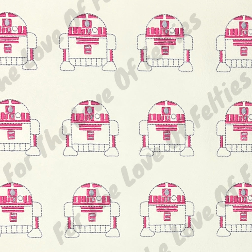 Limited Pink Talking Space Robot Feltie