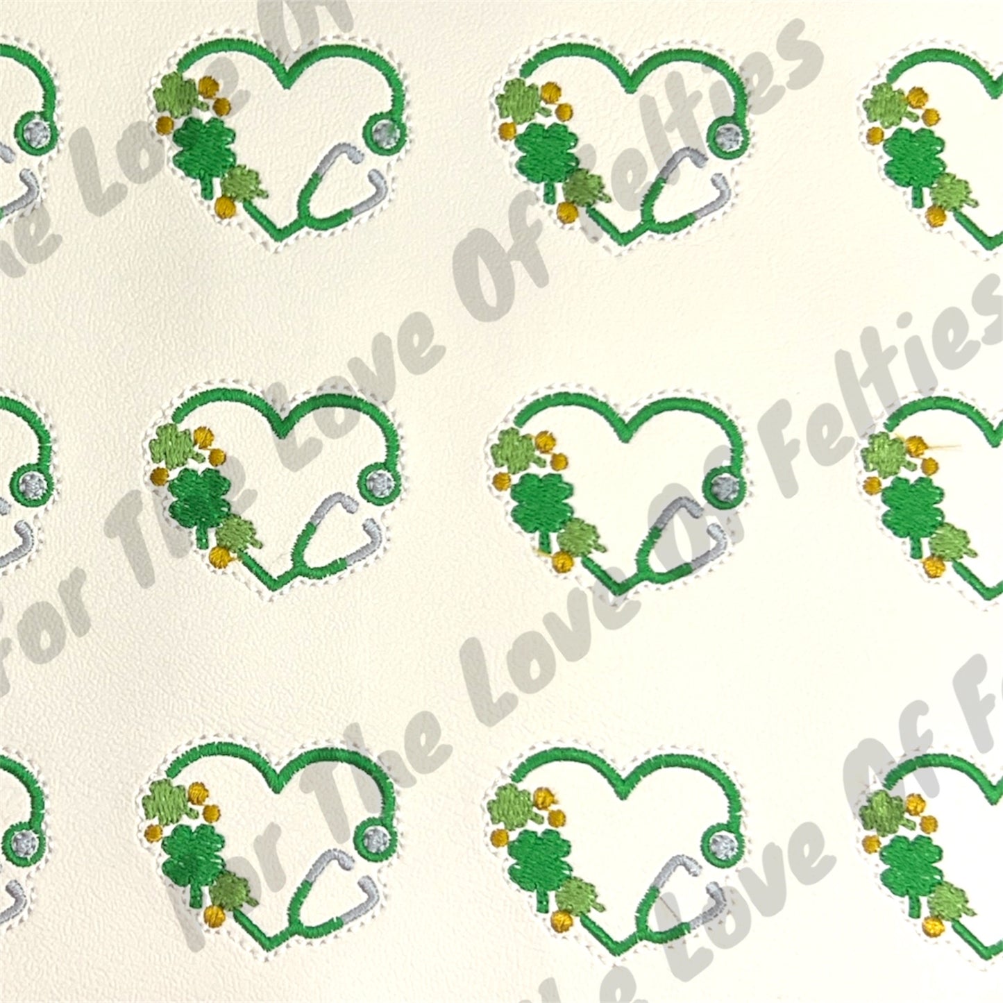 Shamrock Stethoscope Feltie