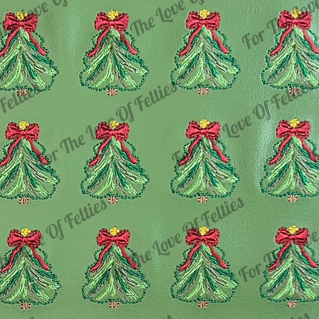 Red Ribbon Christmas Tree Feltie