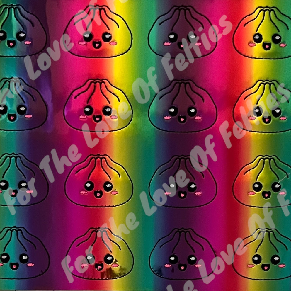 Rainbow Dumpling Feltie