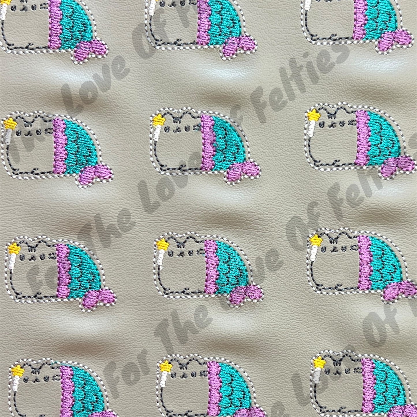 Pusheen Mermaid Cat Feltie
