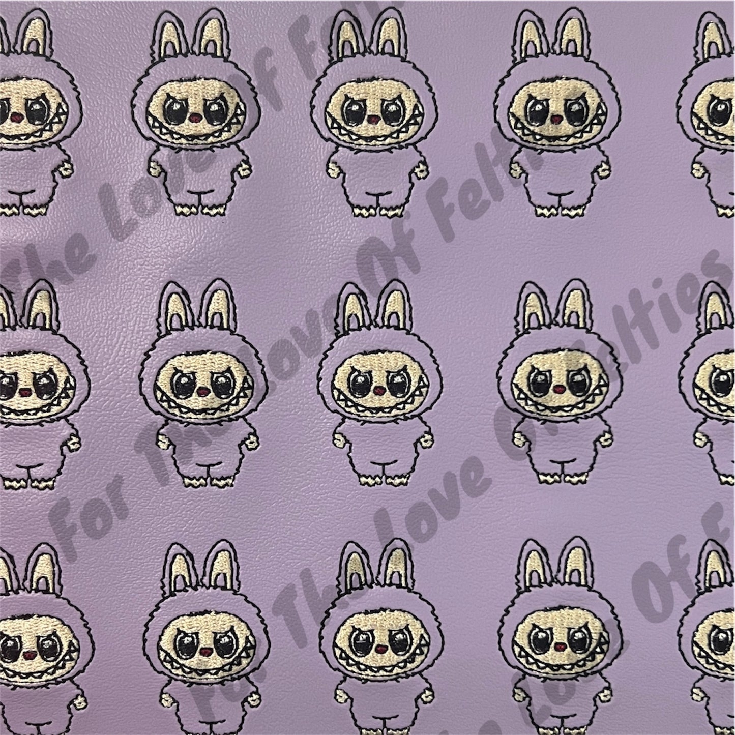 Purple Labubu Feltie