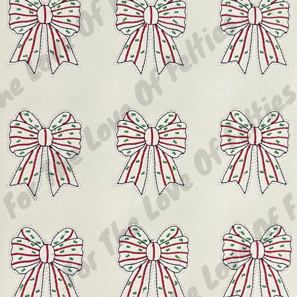 Christmas Tree Cake Bow Feltie