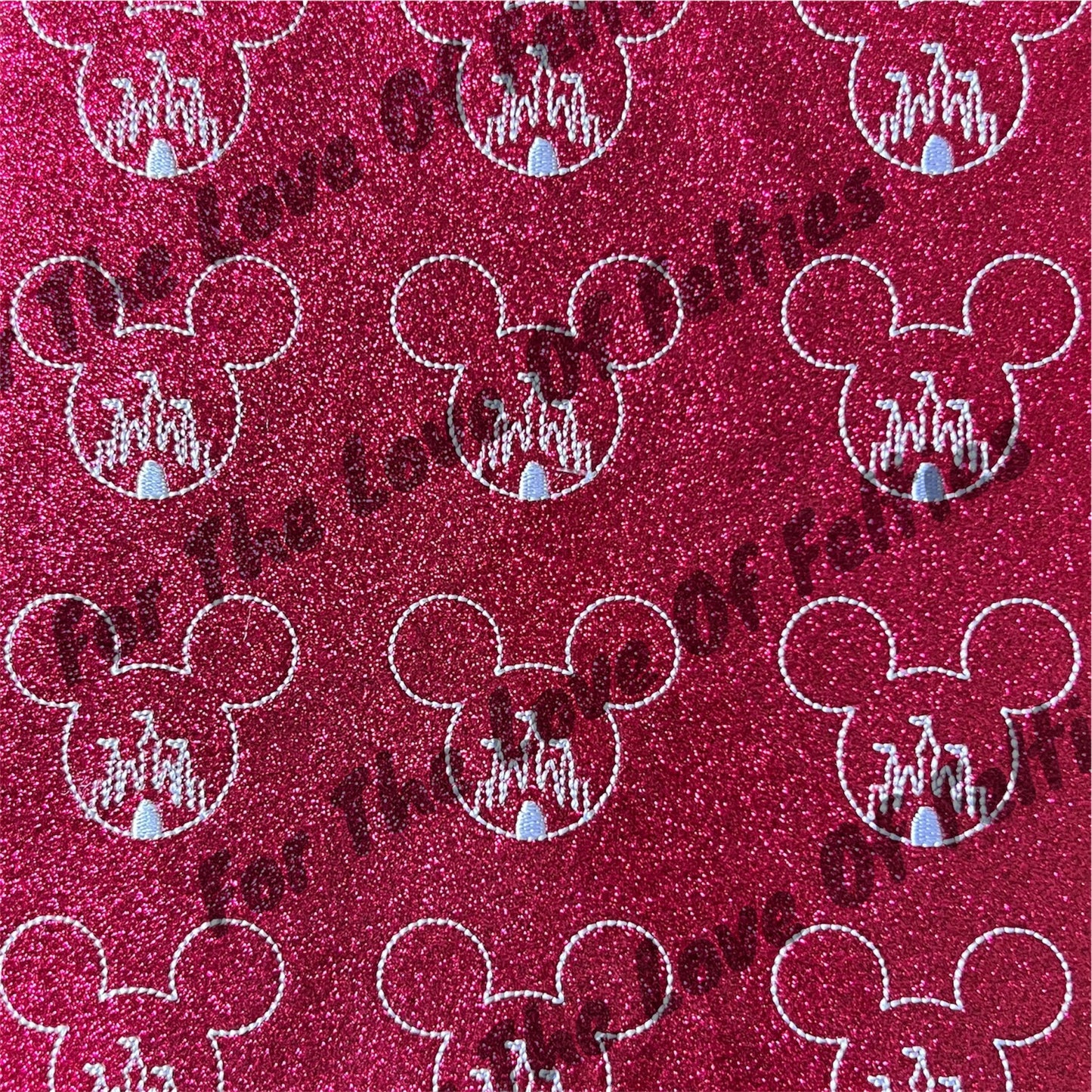 Magenta Castle Mouse Head Feltie