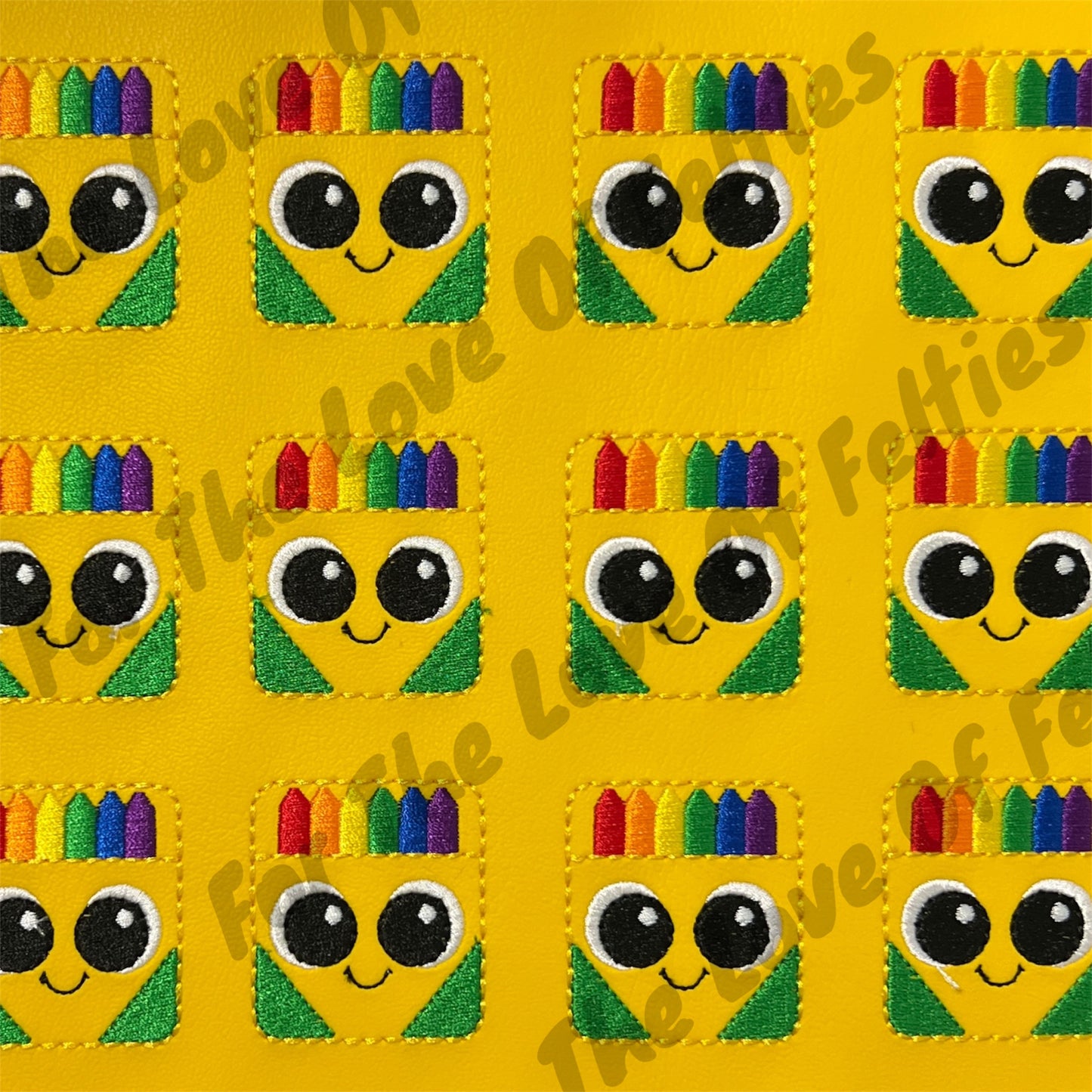 Cute Crayon Box Feltie