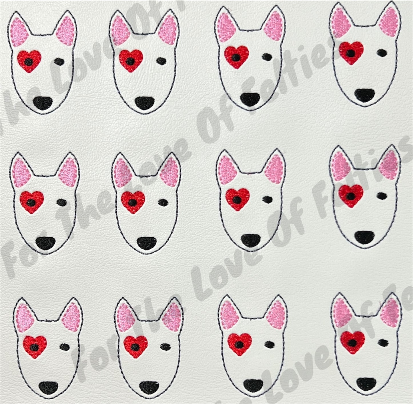 Valentine Dog Feltie