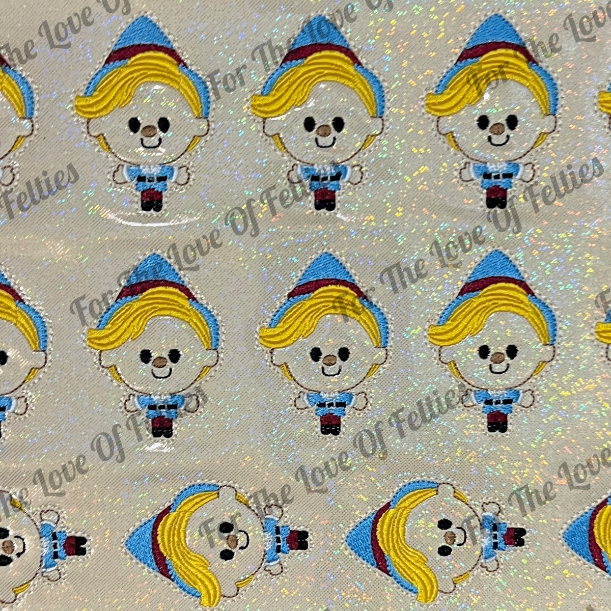 Glitter Misfit Elf Feltie