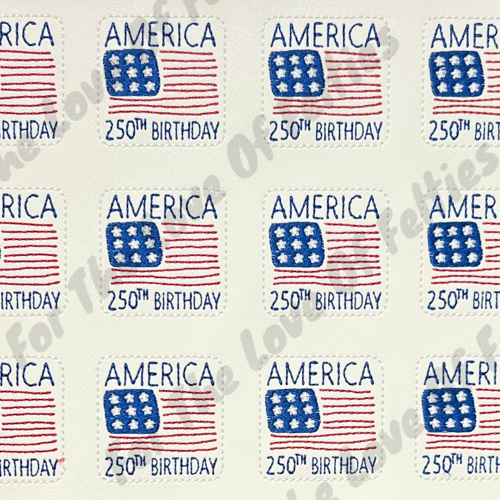 America 250th Birthday Feltie