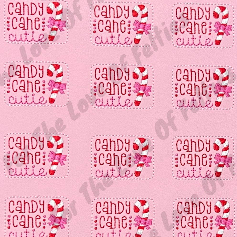 Pink Candy Cane Cutie Feltie