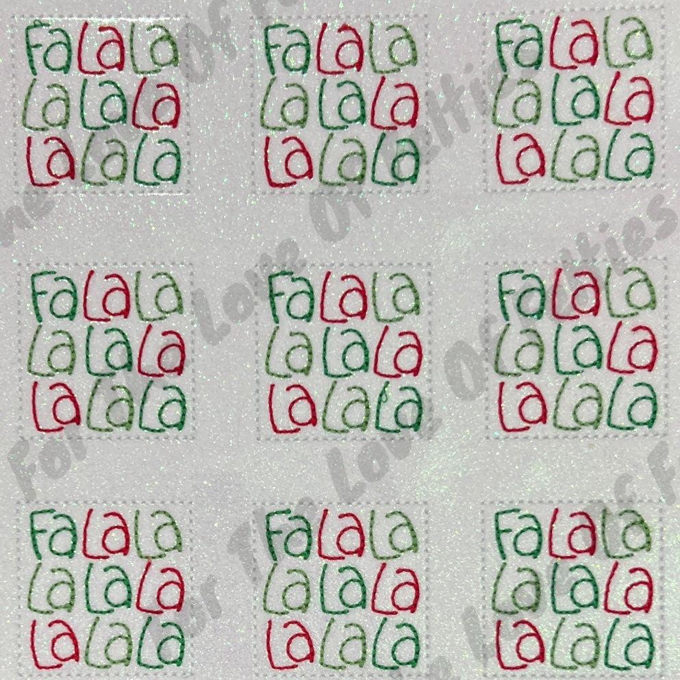 White Fa La La Feltie