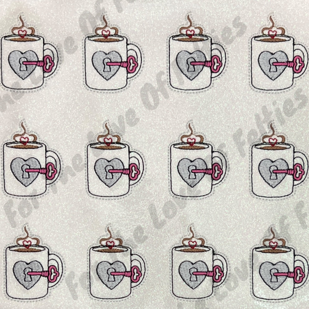 Coffee, Key To My Heart Feltie