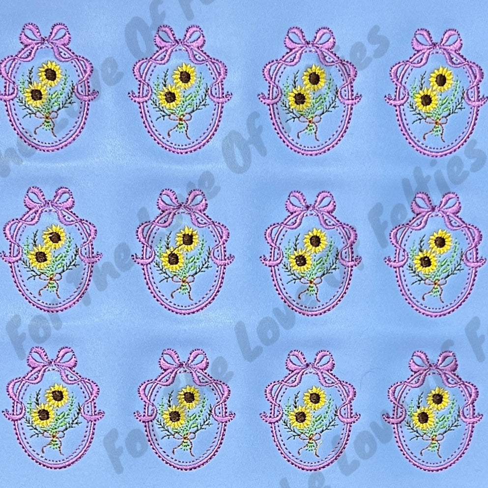 Sunflower Frame Feltie