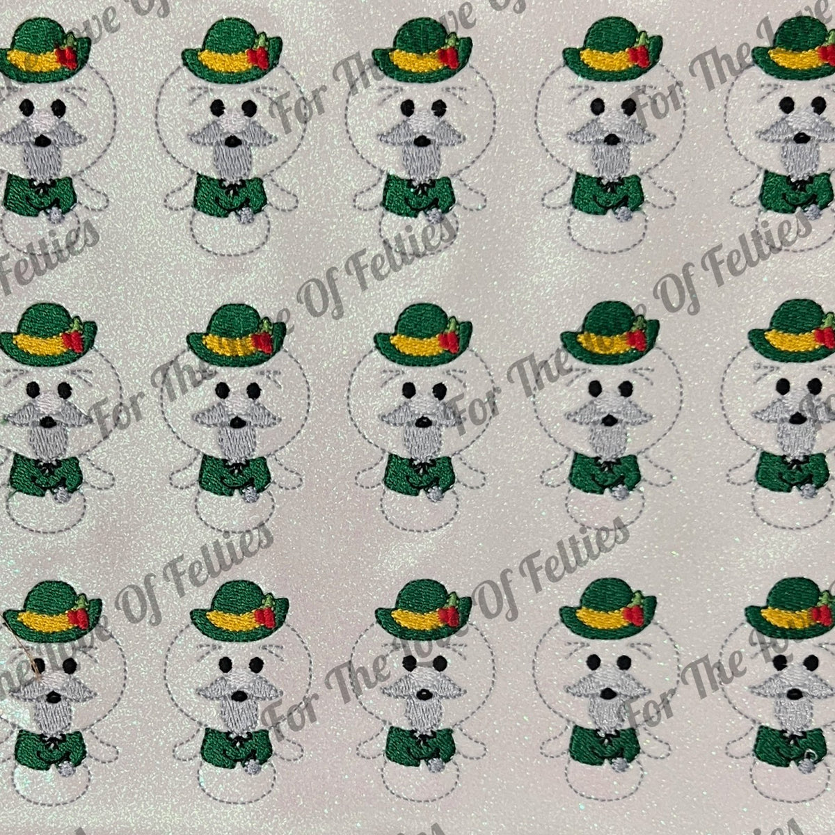 Glitter Misfit Snowman Feltie