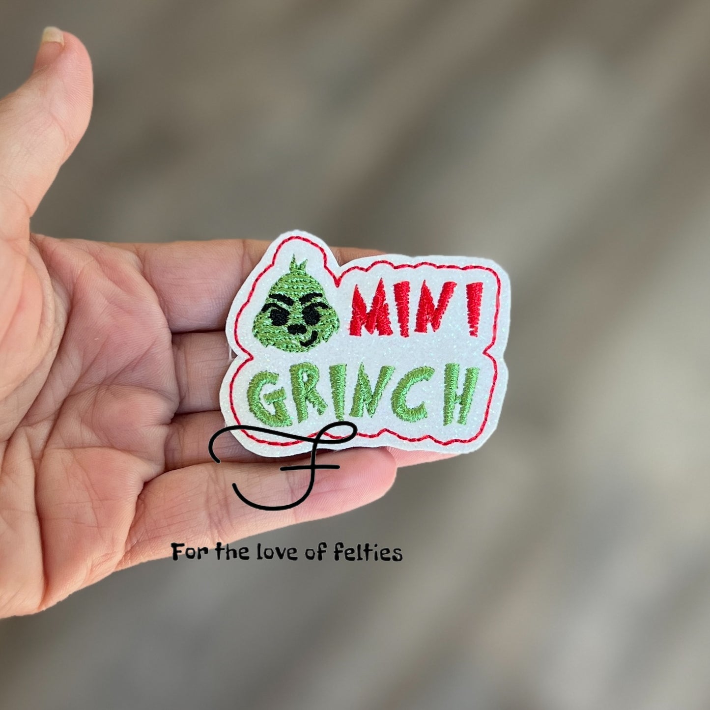 Exclusive Mama and Mini Grinch Feltie