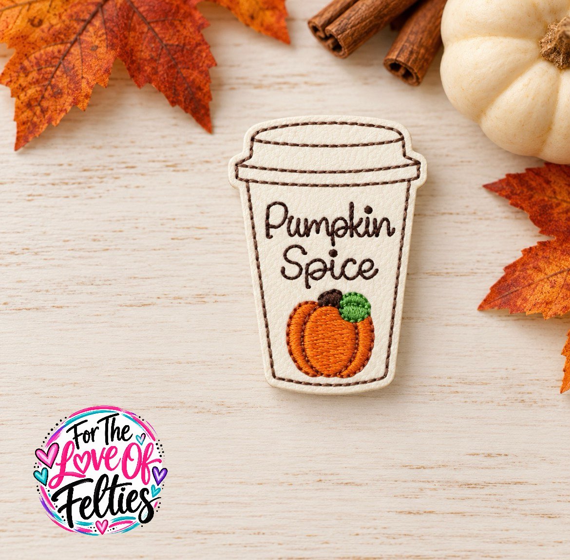 Pumpkin Spice Coffee Feltie