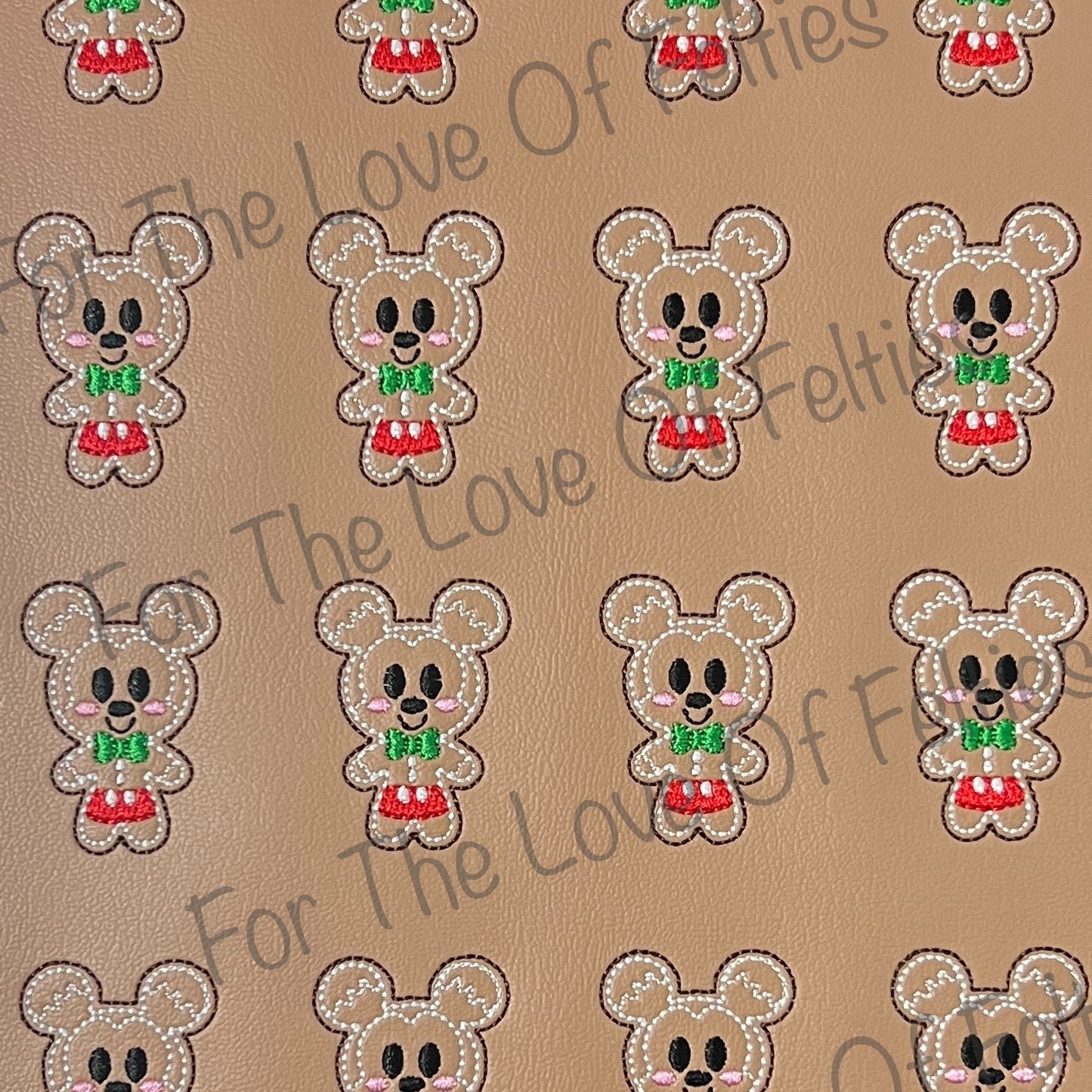 Mouse Gingerbread Feltie
