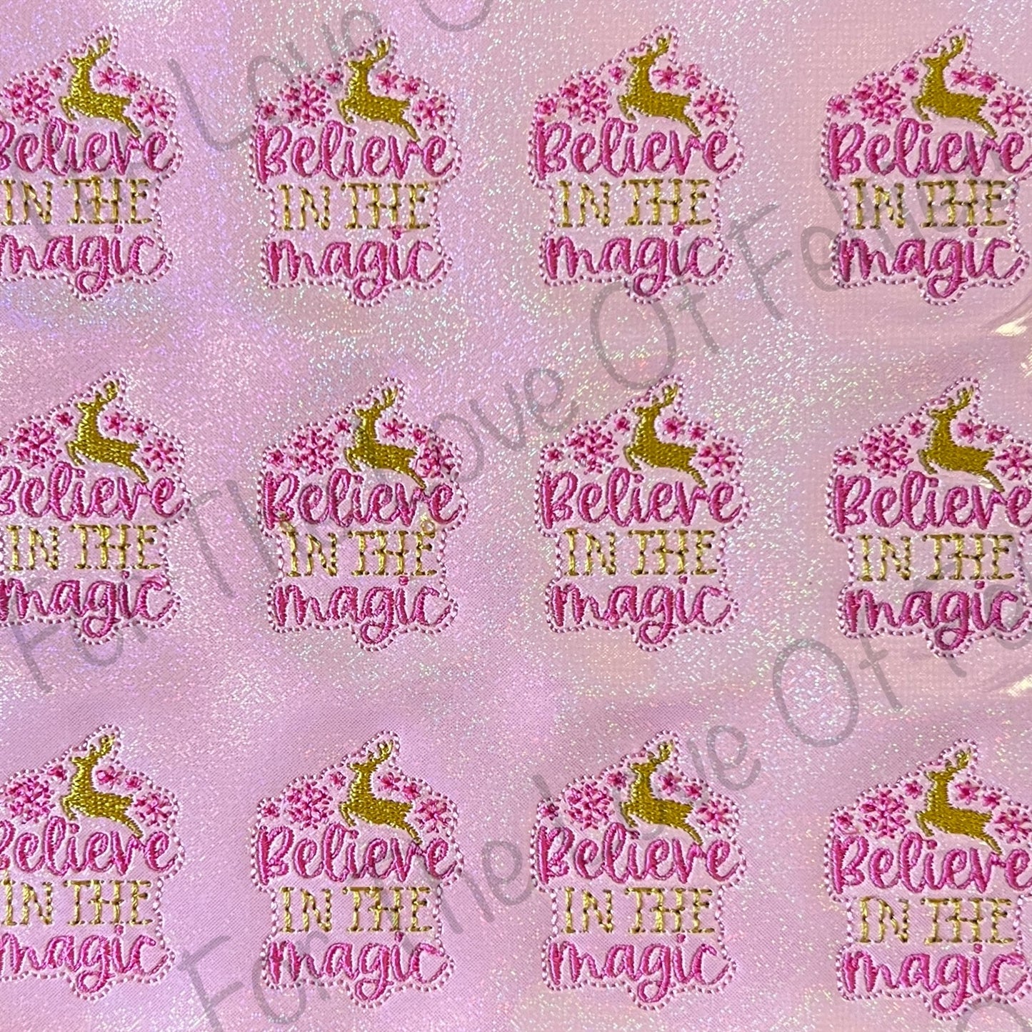 Pink Believe In Magic Feltie
