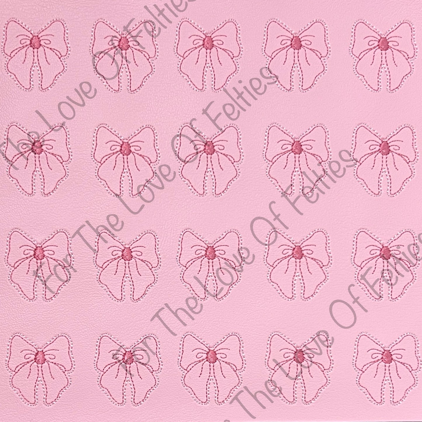 Dainty Pink Bow Feltie